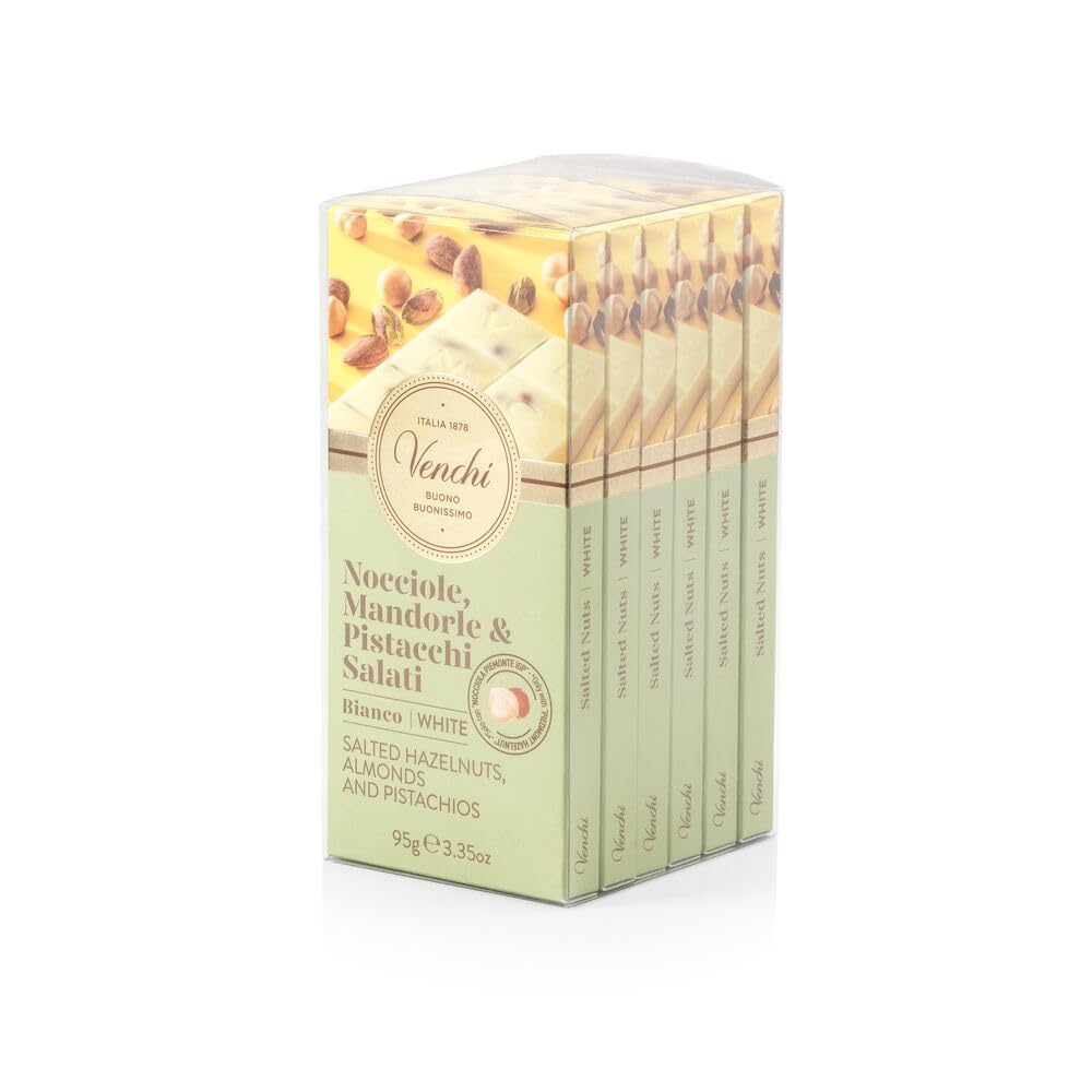 Amazon.com : Venchi - Bundle of 6 White Chocolate with Salted Nuts